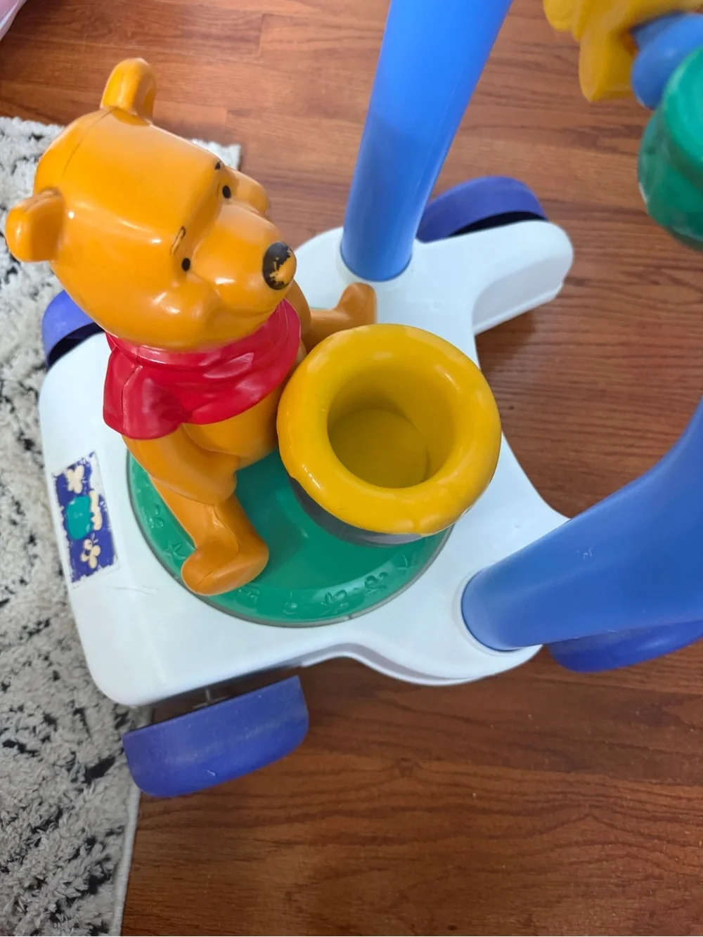 Vintage Disney Winnie the Pooh Push Walker Activity Toy 90’s